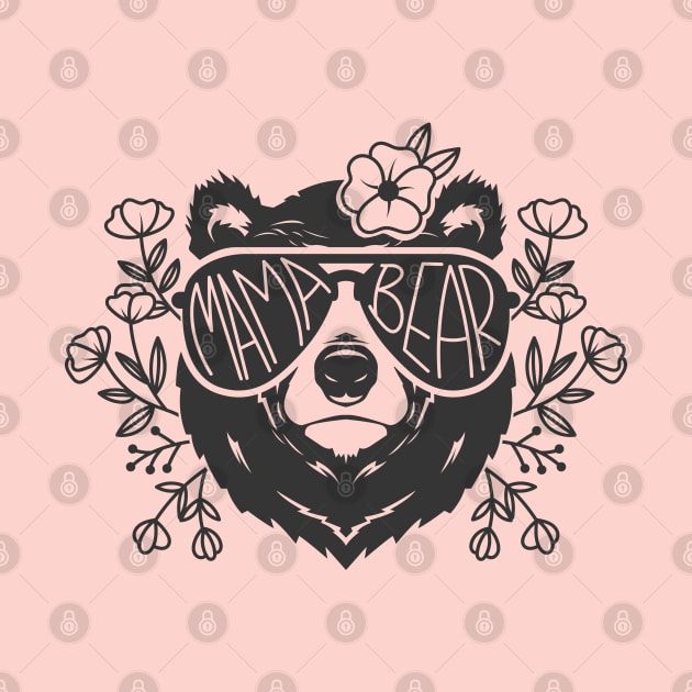 Floral Mama Bear Sunglasses by figandlilyco