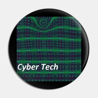 CYBER TECH GREEN BLACK Pin