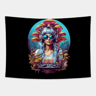 Techno T-Shirt - Techno Organism - Catsondrugs.com - Techno, rave, edm, festival, techno, trippy, music, 90s rave, psychedelic, party, trance, rave music, rave krispies, rave flyer T-Shirt Scale + Placement Tapestry