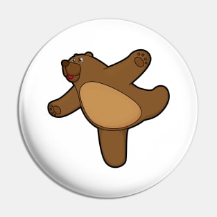 Bear at Yoga Stretching exercise Pin