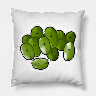 A large family of mung beans Pillow