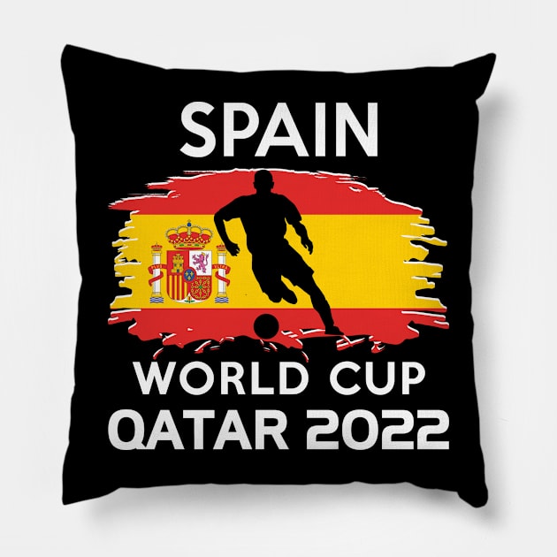 World Cup 2022 Spain Team Pillow by adik