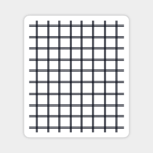 Black and White Grid Magnet