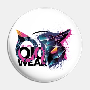 OiO White Space Wolf Pin