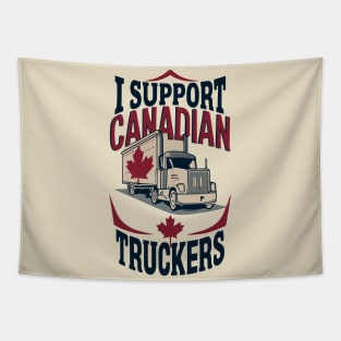 I Support Canadian truckers Tapestry