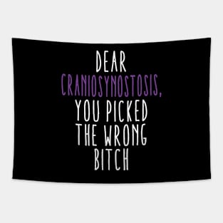 Dear Craniosynostosis You Picked The Wrong Bitch Tapestry