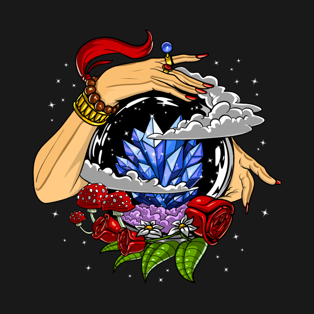 Crystal Ball Fortune Teller Crystal Ball Body Bébé TeePublic FR
