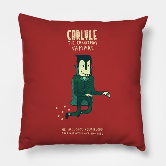 carlyle, the christmas vampire 1 Pillow by againstbound