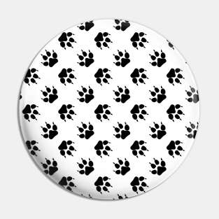 Wolf Paw Print Pin