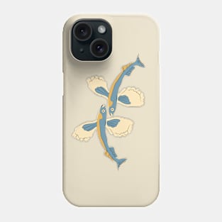 Minoan flying fish Phone Case