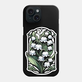 art nouveau sweet pea may Birth Month Flower Phone Case