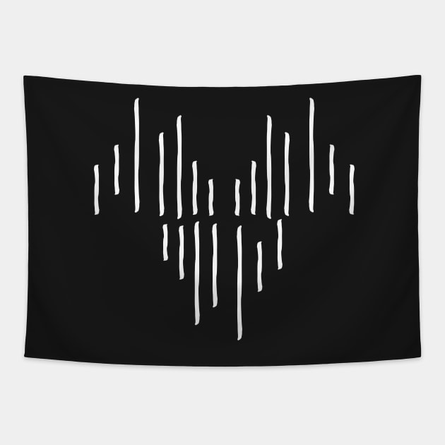 White Stripes Pattern Tapestry by LifeSimpliCity