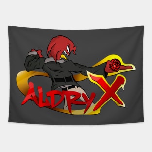 AldryX fnf mod character Graffiti Tapestry