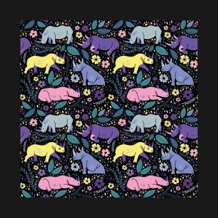 Rhino Pattern T-Shirt