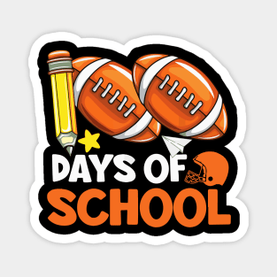 100 days of school teacher student outfit Magnet