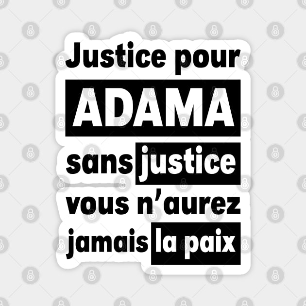 Justice Pour ADAMA Magnet by CF.LAB.DESIGN