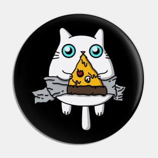 DUCKTAPED PIZZA CAT - CUTE KAWAII PIZZA CAT Pin