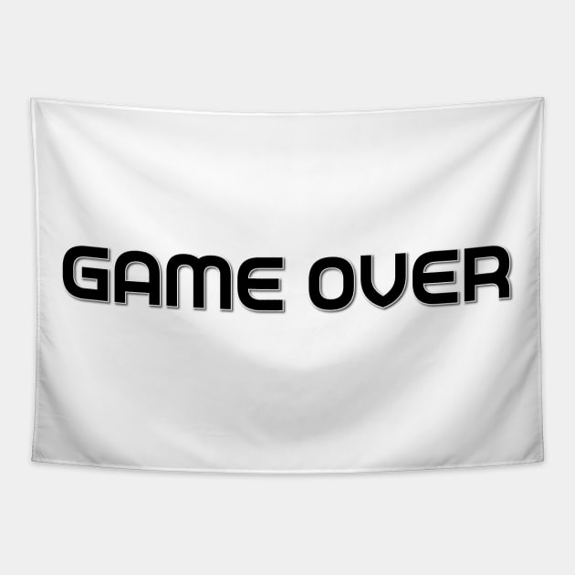 Game Over - Design 2 Tapestry by 7-Bit Gaming