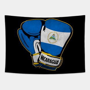 Nicaraguan Boxing Glove, Nicaraguan Boxer, Nicaragua Flag, Nicaragua Tapestry