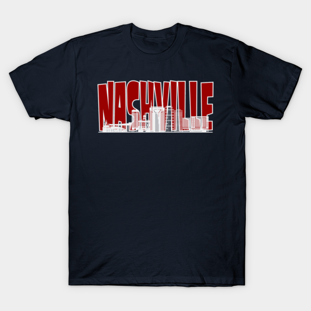 Discover Nashville City Skyline USA - Nashville City Skyline Usa - T-Shirt