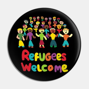 Refugees Welcome Pin