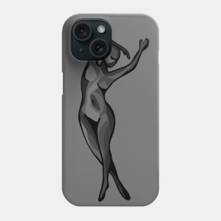 Gray Woman Phone Case