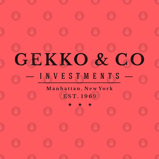 Gekko & Co - Investments - modern vintage logo by BodinStreet