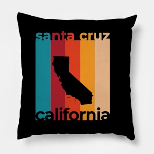 Santa Cruz California Retro Pillow