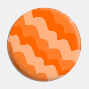 Orange wavy ocean waves gradient Pin