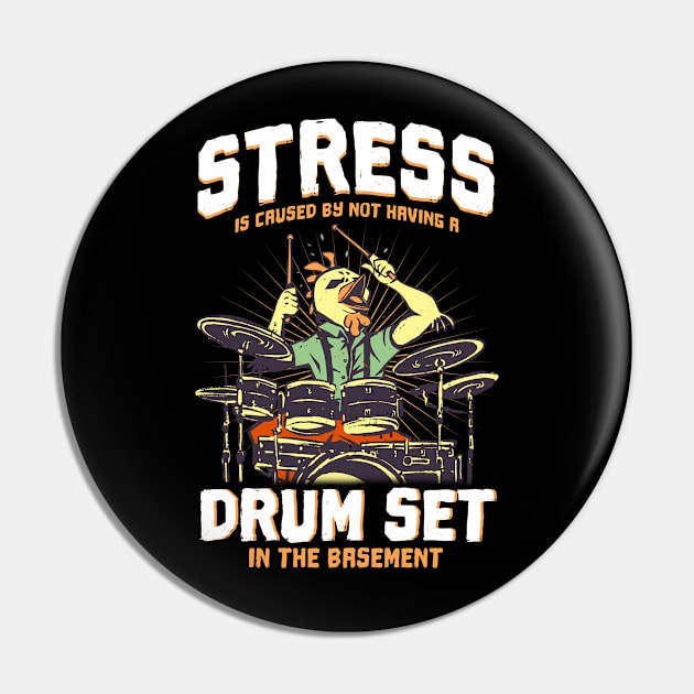 Drumming Drummer Drums Pin by Toeffishirts