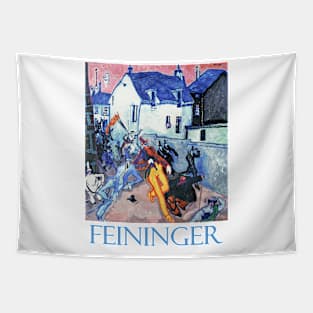 Uprising (1910) by Lyonel Feininger Tapestry