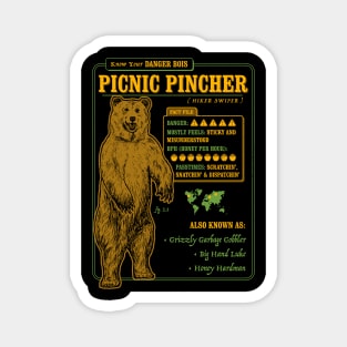 Funny Bear Fact File - Picnic Pincher Magnet