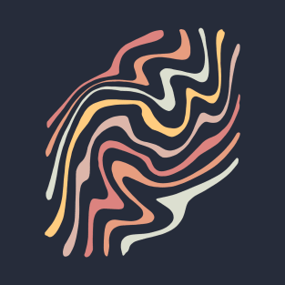 Abstract Wavy Lines T-Shirt