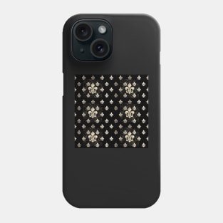 Fleur de Lys-Black & Gold2 Phone Case