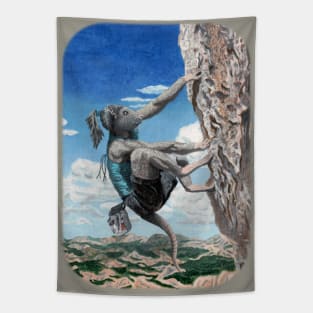 Rock Climbing Fantasy Monster Tapestry