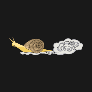 Speedy Snail with Dust Cloud T-Shirt