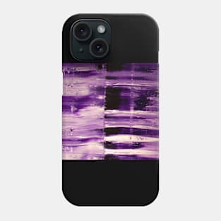 Abstract Art #11 - Purple Waves Phone Case