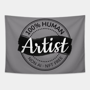 100% Human Artist Tapestry