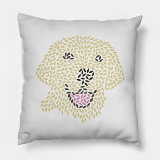 Happy Golden Retriever Pillow