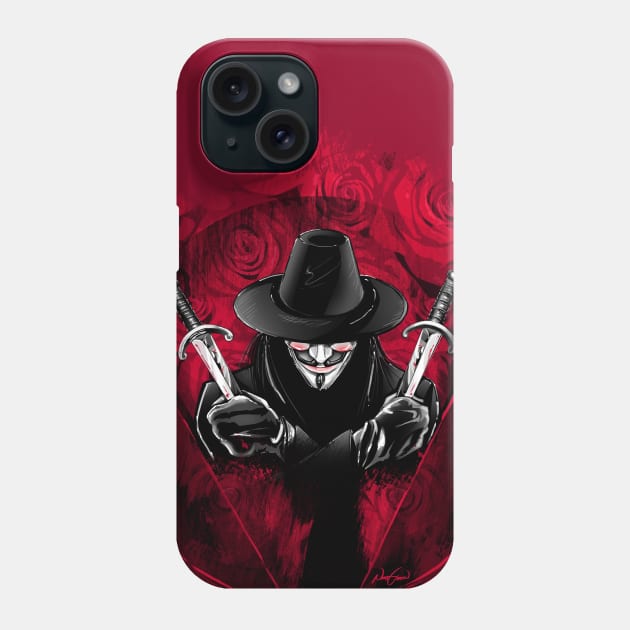 V for Vendetta Phone Case by NihatGokcenArt