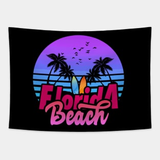 Florida Beach Sunset Tapestry