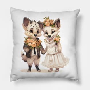 Hyena Couple Gets Married Pillow