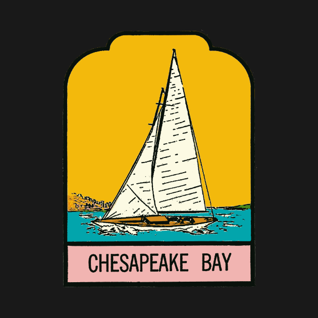 Vintage Style Chesapeake Bay Decal by zsonn