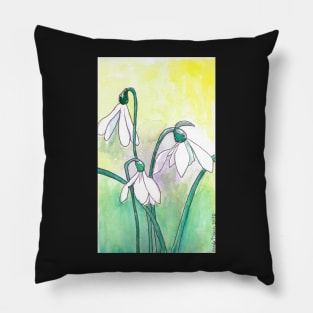 Snowdrop Flower Pillow