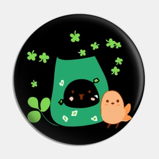 on St. Patrick’s Day bird bag Pin