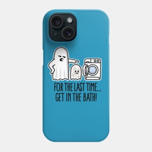 Funny ghost Get in the bath washing machine comic Phone Case