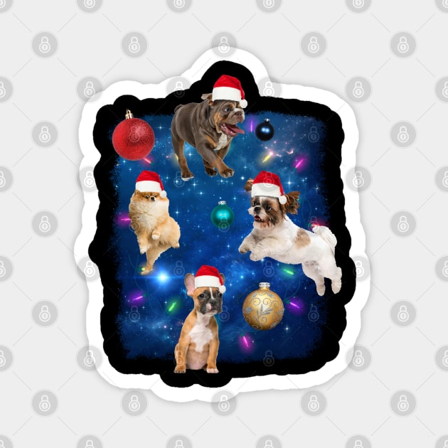 Christmas Dogs In Space Magnet by Emart