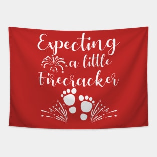 expecting Little firecracker Tapestry