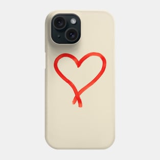 Red Lipstick Heart Phone Case