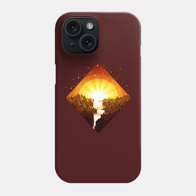 Autumn Waterfall Phone Case by Prok_Art